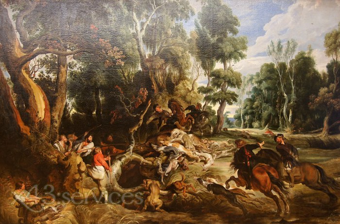 Peter Paul Rubens - Wildschweinjagd - Wild Boar Hunt